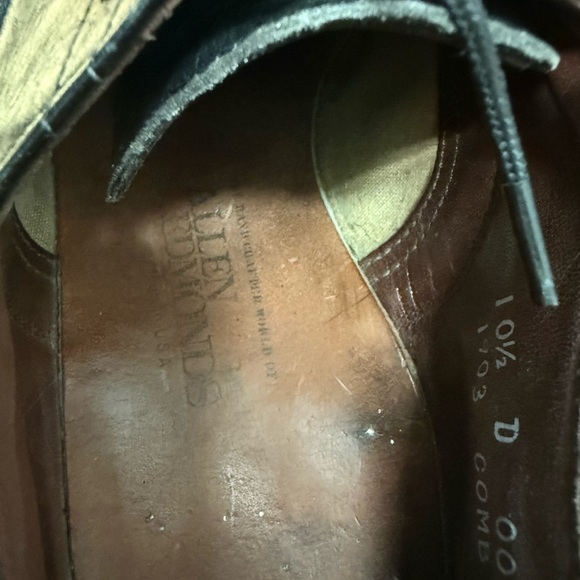 Vintage made in USA Allen Edmonds Black Leather Oxfords - Picture 9 of 9
